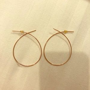 Anthropologie  hoop earrings